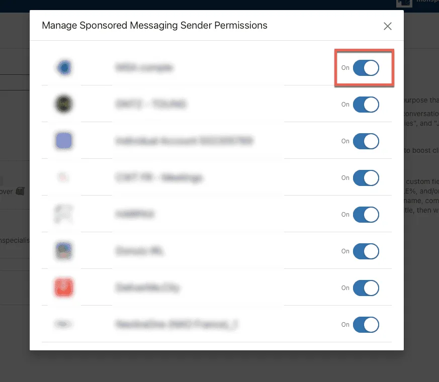 permissions inmail linkedin