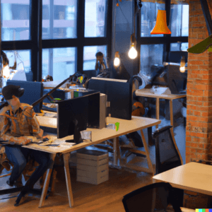 modern ppc agency office digital art