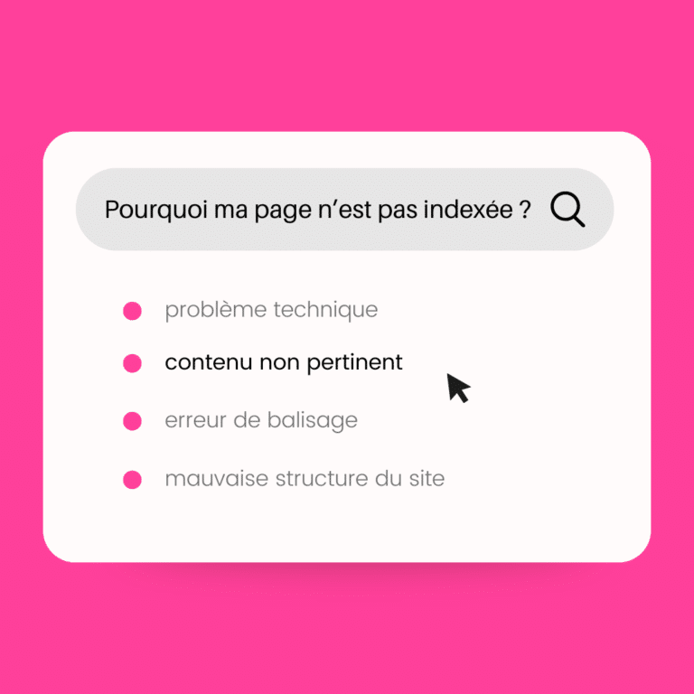 Pourquoi ma page n'est pas indexée sur Google Search Console