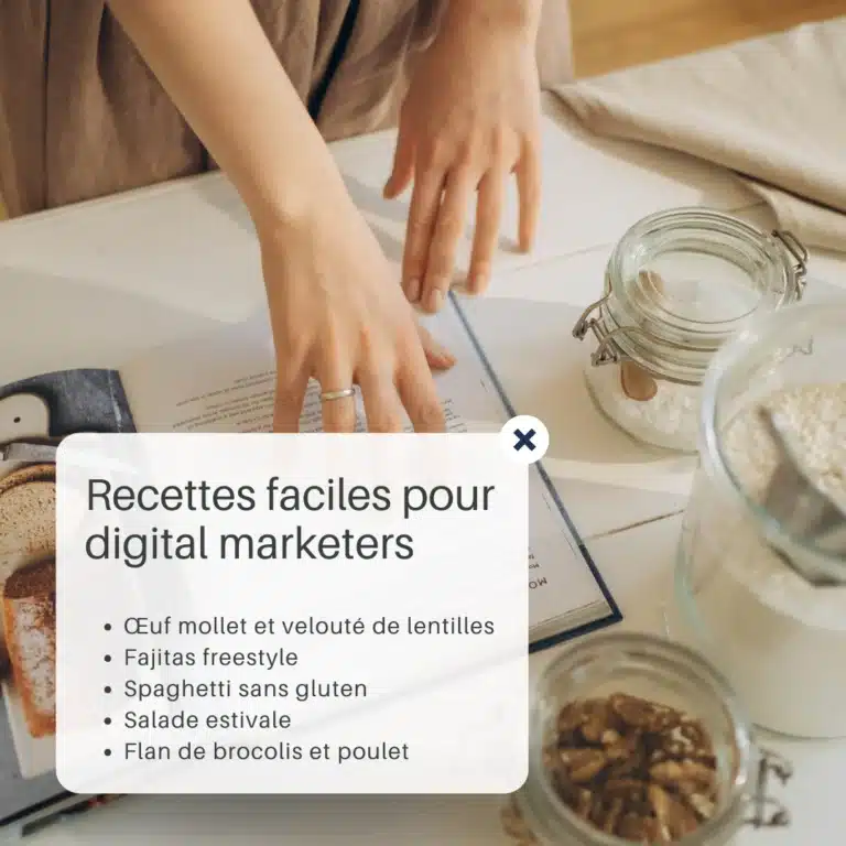 Recette pour digital marketers