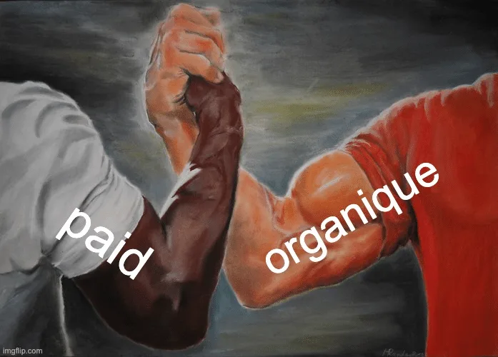 Meme paid et organique